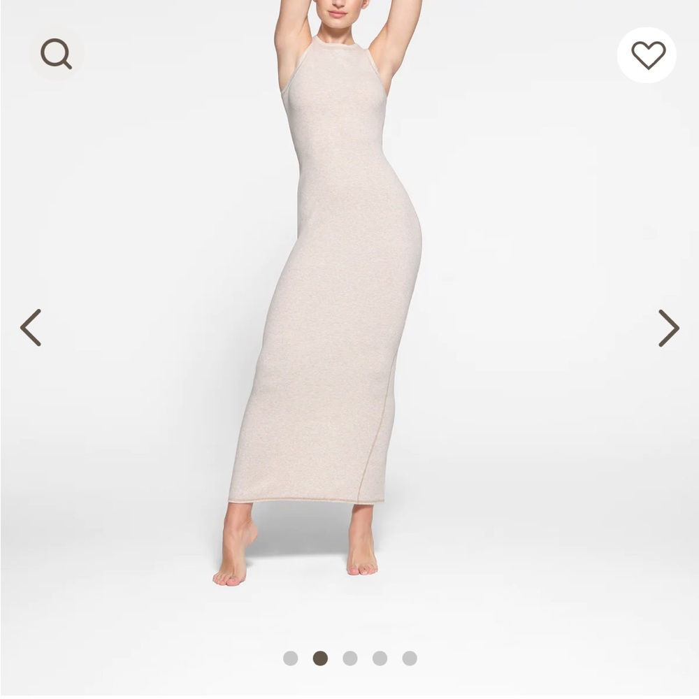 NWT SKIMS sleeveless long dress in limited edition color